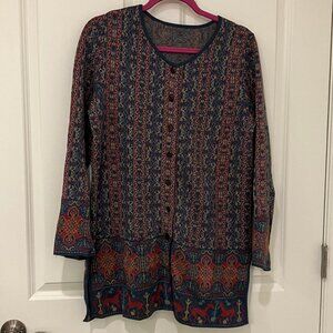 Peruvian Connection Pima Cotton Cardigan